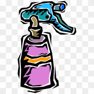 Vector Illustration Of Spray Pump Bottle Household, HD Png Download
