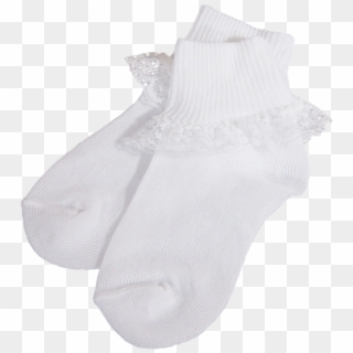 White Lace Baby Girls Dress Socks 100% Fine Gauge Nylon - Sock, HD Png Download