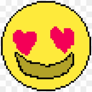 Love Emoji - Pixelated Circle, HD Png Download