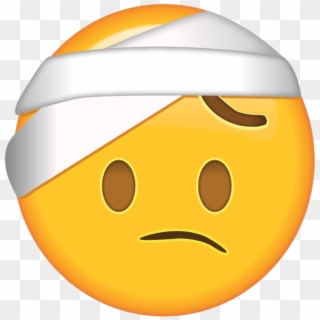 Got A Bad Headache Or Did You Get Hurt In An Accident - Head Bandage Emoji, HD Png Download