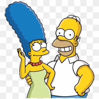 The Simpsons Png Pic - Marge And Homer Simpson, Transparent Png