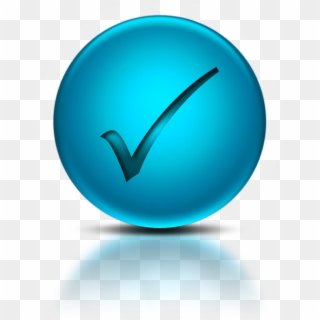 Blue Check Mark - Email Icon In Transparent Background, HD Png Download