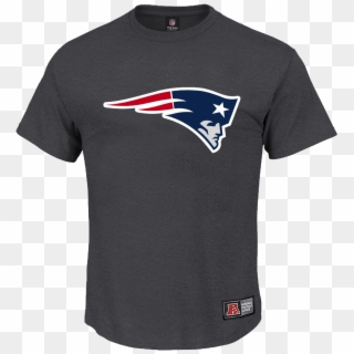 New England Patriots Nfl Team Apparel T-shirt Charcoal - Saracens Rugby Shirt, HD Png Download