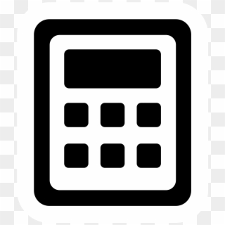 Black Calculator Png - Creative Commons Calculator Icon, Transparent Png