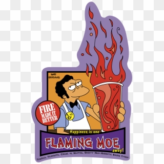 The Simpsons Logo Png Transparent - Flaming Moe's, Png Download