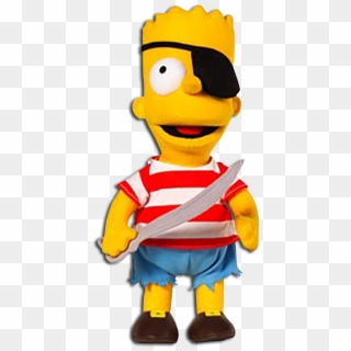 The Simpsons Clipart Halloween - Bart Simpson Pirate, HD Png Download
