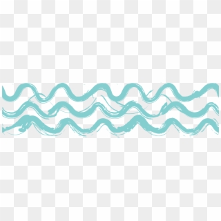 Free Vector Watercolor Waves - Png Sea Waves Vector, Transparent Png