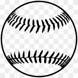 Baseball Clipart Black And White - Softball Clipart Free, HD Png Download