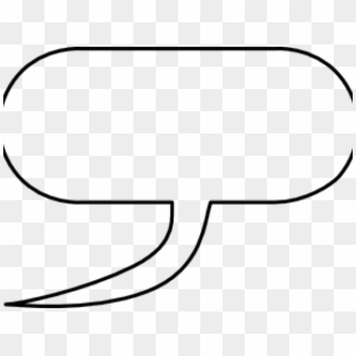 Word Balloon Png - Line Art, Transparent Png