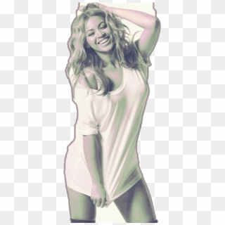 Remixed Sticker Beyonce Blackandwhite, HD Png Download