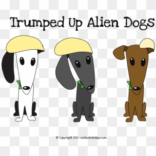 Alien Dogs With Donald Trump Hair - Cartoon, HD Png Download