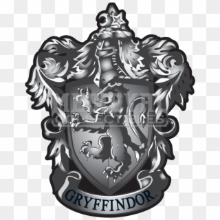 Gryffindor Crest Png - Gryffindor White And Black Png, Transparent Png
