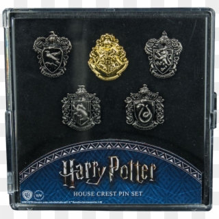 Hogwarts House Crest Lapel Pin Set - Wallet, HD Png Download