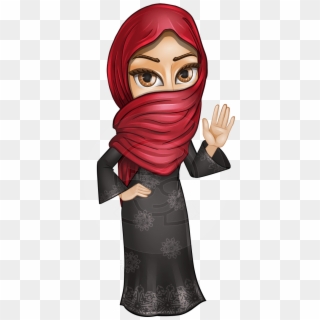 Najla The Wide Eyes - Arabic Woman Cartoon Png, Transparent Png