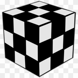 Rubik's Cube Black And White, HD Png Download