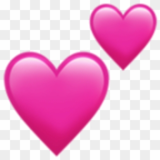 Iphone Heart Emoji Love Tumblr Heart Emoji Love Tumblr - Pink Heart Emoji Png, Transparent Png