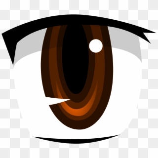 File - Anime Eye - Svg - Anime Eyes Brown Transparent, HD Png Download