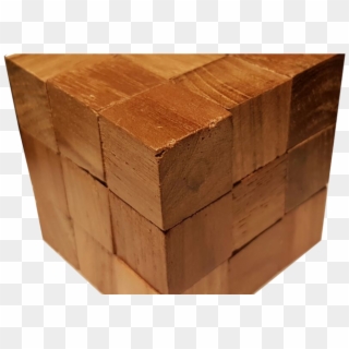 D137 Wooden Rubix Cube Decorative Furniture Singapore - Lumber, HD Png Download