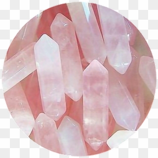 Circle Sticker - Rose Quartz Crystal, HD Png Download