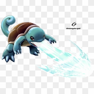 #007 Squirtle Used Water Gun And Bubble, HD Png Download