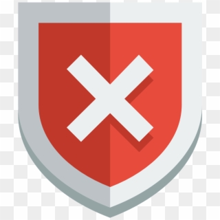 Shield Error Icon - Shield With Error, HD Png Download