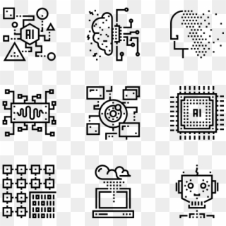 Artificial Intelligence - Vector Chip, HD Png Download