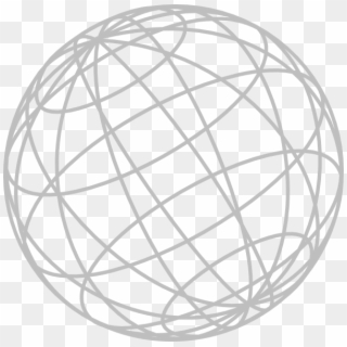 600 X 596 9 - Wire Frame Globe Png, Transparent Png