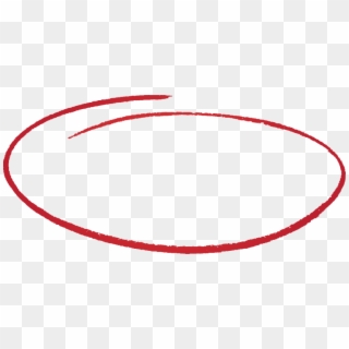Hand Drawn Red Circle Png - Hand Drawing A Circle, Transparent Png