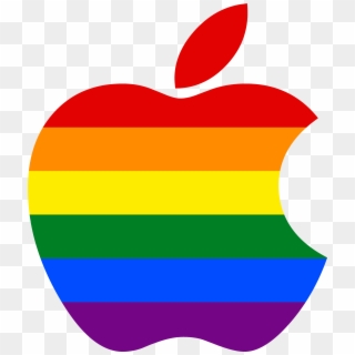 Apple Logo, Lgbt, S, Flickr, Photo Sharing - Gay Pride Apple Logo, HD Png Download