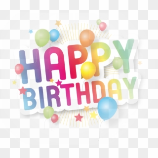 Happy Birthday Png Text, Transparent Png