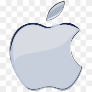 Clip Art Apple Logo Transparent - Apple Logo Silver Png, Png Download