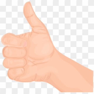 Thumbs Up Hand Gesture Transparent Png Clip Art, Png Download