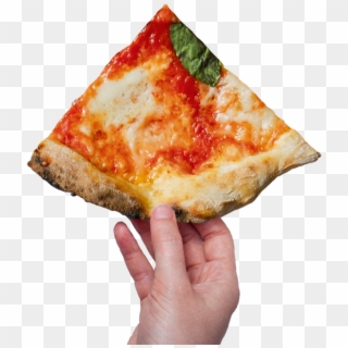 In Pizza We Trust - Mano Con Pizza Png, Transparent Png