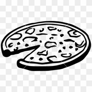 Png Pizza Black And White - Black And White Pizza Clip Art, Transparent Png