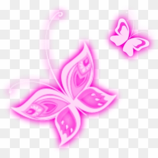 Pink Butterfly, Butterfly Clip Art, Butterfly Wallpaper, - Pink Butterfly Transparent Background, HD Png Download