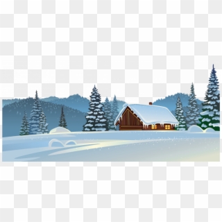 Winter House And Snow Ground Png Clipart Image - Happy New Year From Our Home To Yours, Transparent Png