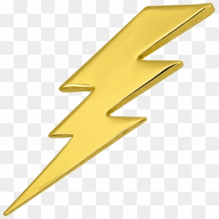 Lightning Pin 3d, Gold - 3d Lightning Symbol Png, Transparent Png
