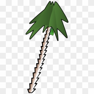 This Free Icons Png Design Of Leaning Palm Tree, Transparent Png