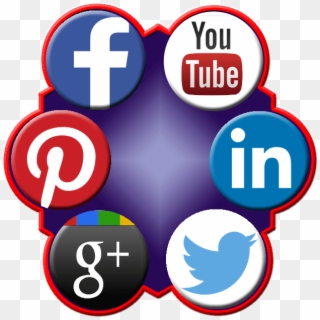 Clip Art Free Stock The Top Most Popular Websitesmarketclick - Social Websites, HD Png Download