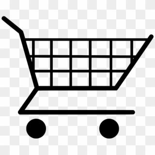Svg Cart Shopping Supermarket - Clipart Shopping Cart, HD Png Download