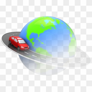 Car Traveling Around The World - Car Traveling Around World, HD Png Download