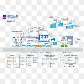 Terminal Map - Montpellier Airport - Terminal Montpellier Airport, HD Png Download