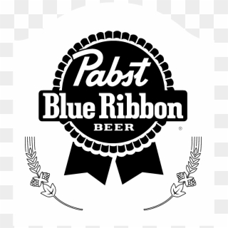 Pabst Blue Ribbon Logo Black And White - Pabst Blue Ribbon Logo Png, Transparent Png