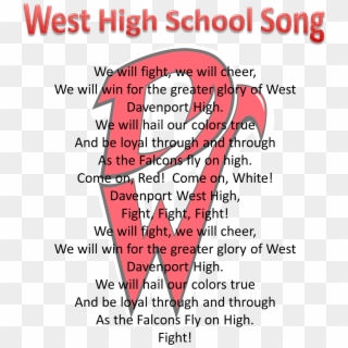 Png Fight Song - West High School Fight Song, Transparent Png