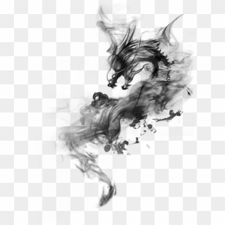 #shadow #smoke #dragon #black #blacksmoke #dark #aesthetic - Black Smoke For Picsart, HD Png Download