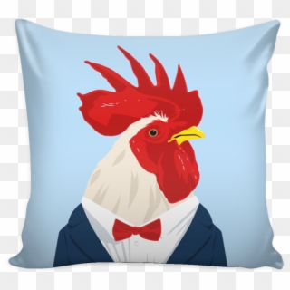 Chicken & Rooster Throw Pillows - Rooster, HD Png Download
