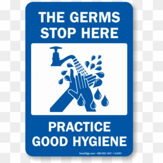 Germs Stop Here - Wash Your Hands Before Leaving, HD Png Download