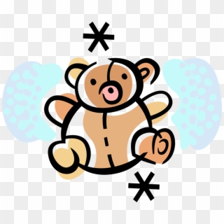 Vector Illustration Of Child's Stuffed Animal Teddy - Teddy Bear Drawing, HD Png Download