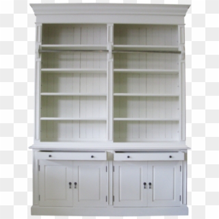 French Provincial Two Bay Bookcase - Hutch, HD Png Download