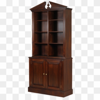 Cadogan Square Bookcase With Pediment & Fielded Doors - China Cabinet, HD Png Download